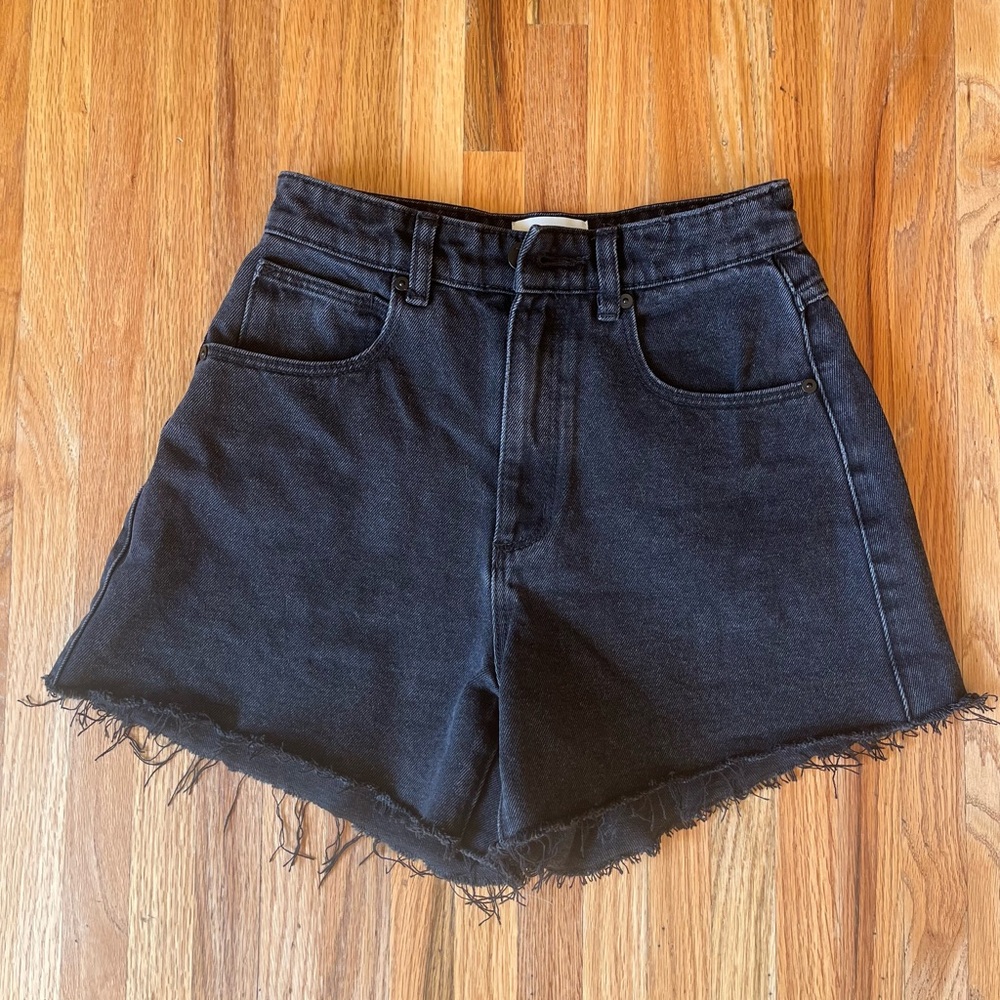 Abrand Venice Denim Short- Black, 24